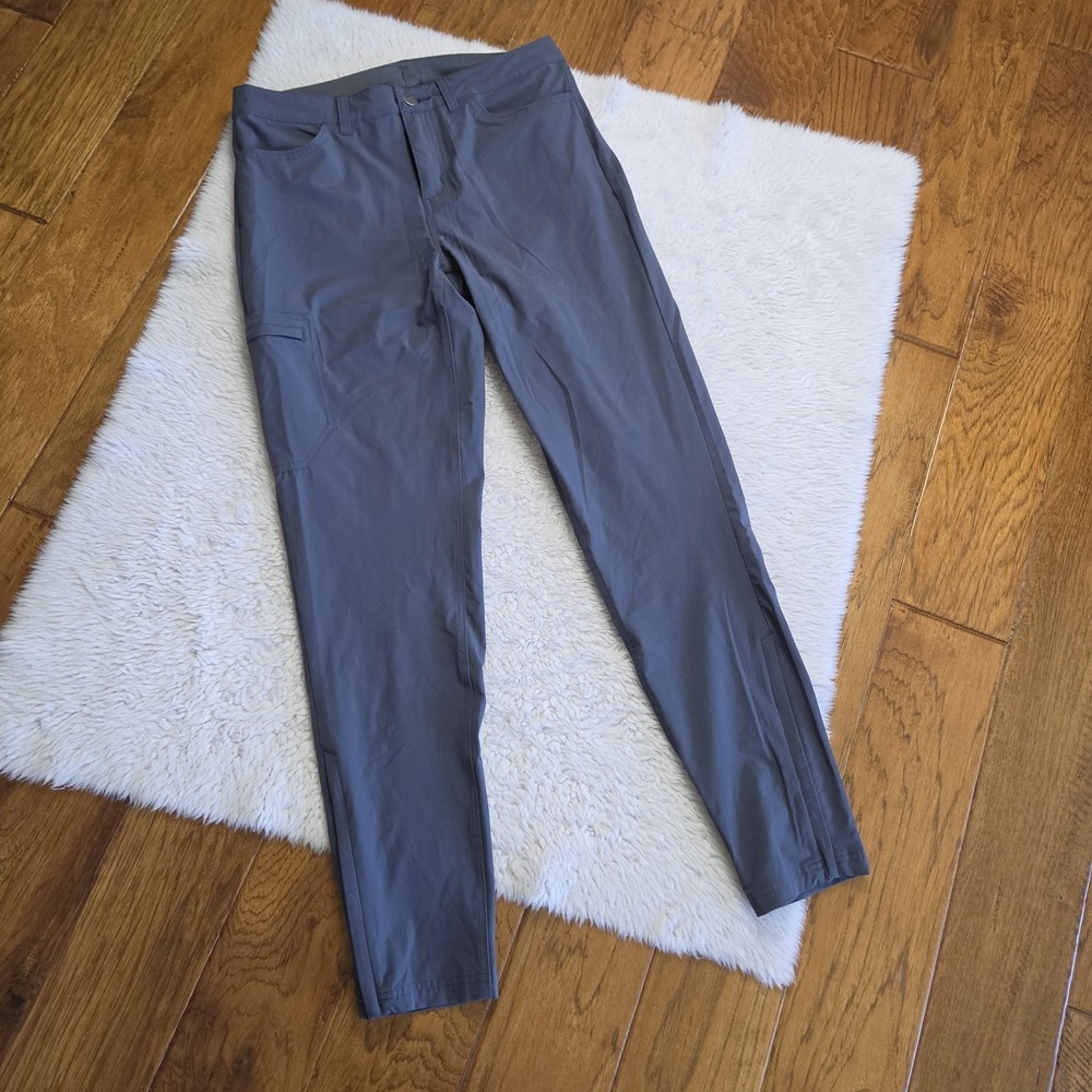 Patagonia Skyline Traveler Pants Women's 8 Blue Gray Adjustable Pockets Hiking